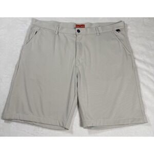 Halsey Sport Golf Shorts Mens 40 Beige Stretch Performance Classic Fit